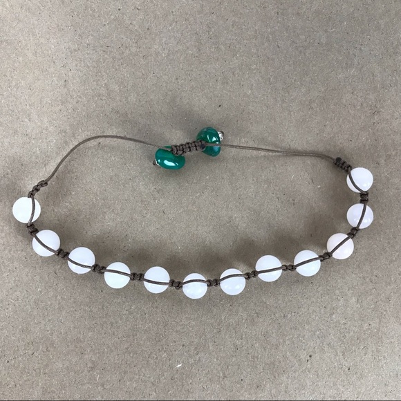 Handmade} Aventurine w/ Jade Accents Bracelet - Picture 4 of 4